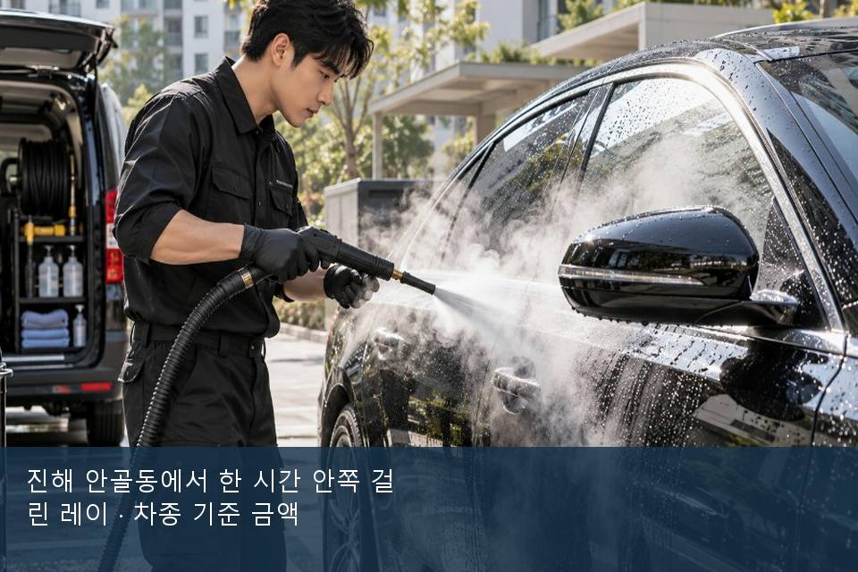 진해 안골동에서 한 시간 안쪽 걸린 레이 · 차종 기준 금액